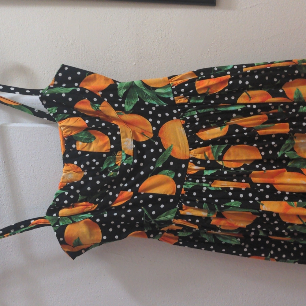 Bernie Dexter oranges print dress size M